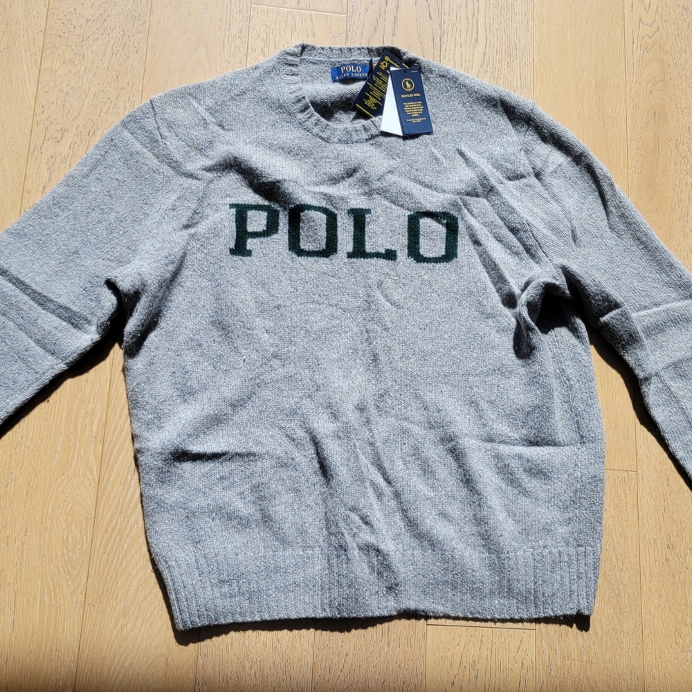 Polo Ralph Lauren Spell Out Sweater Sz XL NWT